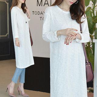 Round-neck Long-sleeve T-shirt Dress