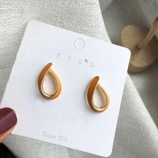 Glaze Drop Earring 1 Pair - S925 Silver - Earrings - One Size
