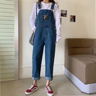 Denim Jumper Pants / Pinafore Dress