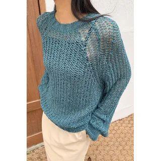 Extra Long Raglan-sleeve Knit Top