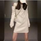 Shoulder Cut Out Sweater Dress