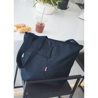 Flap-pocket Canvas Cross Bag