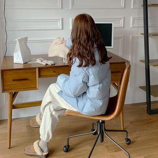 High-neck Duck Down Boxy Puffer Jacket
