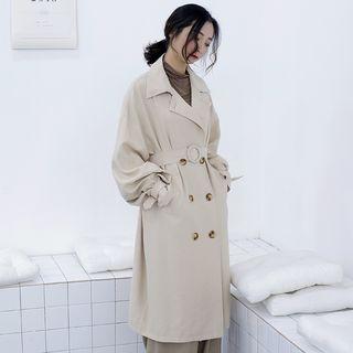 Double Breasted Trench Coat With Belt