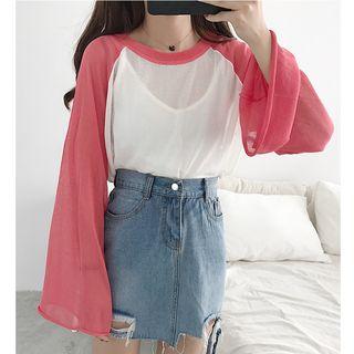 Raglan Long-sleeve Knit Top