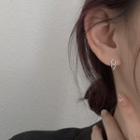 Geometric Sterling Silver Earring 1 Pc - Silver - One Size