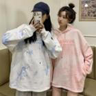 Long-sleeve Tie Dye Lettering Hoodie