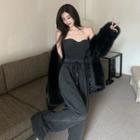 Tube Top / Wide Leg Pants / Set