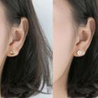 925 Sterling Silver Bee & Daisy Earring 1 Pair - Asymmetric - Bee & Flower - One Size