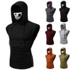 Skull Print Balaclava Vest