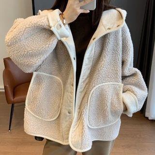Hood Button Jacket / Straight Leg Pants