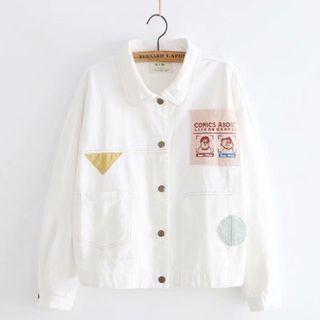 Patched Stitch Long-sleeve Jacket