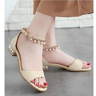 Embellished Ankle-strap Sandals