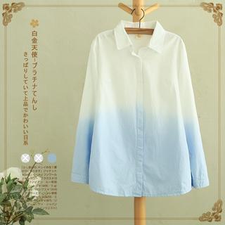 Gradient Long-sleeve Shirt