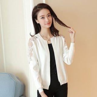 Lace Insert Cardigan