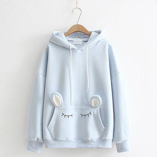 Embroidered Cartoon Hoodie