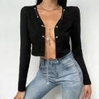 Chain Cropped Cardigan