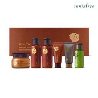 Innisfree - Cauliflower Mushroom Vital Cream Light Set (special Edition): Cream 60ml + Skin 50ml + Lotion 50ml + Sleeping Pack 20ml + The Green Tea Seed Serum 30ml + Super Volcanic Pore Clay Mask 20ml 6pcs