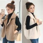 Snap Button Fleece Vest