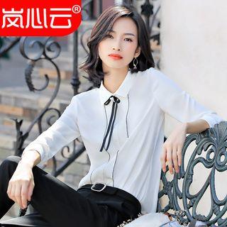 Bow Accent Blouse / Pencil Skirt / Dress Pants / Set