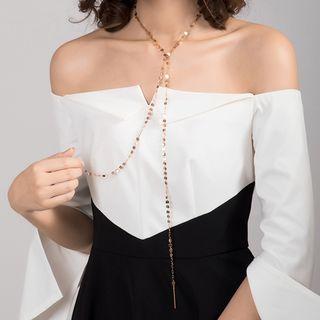 Sequin Lariat Necklace