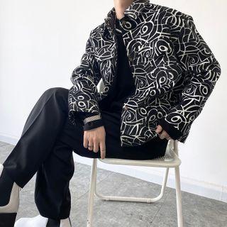 All Over Print Button-up Jacket