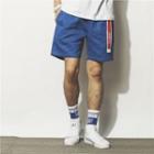 Lettering Embroidered Shorts
