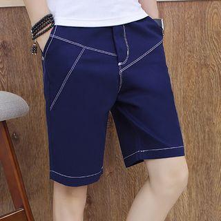 Contrast Stitching Shorts