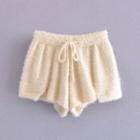 Drawstring Fluffy Shorts