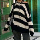 Long Sleeve Oversized Striped Sweater