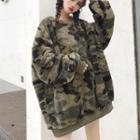 Camouflage Pullover Dress Camouflage - Green - One Size