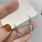 Hoop Chained Earring 1 Pair - As Shown In Figure - Earring - One Size
