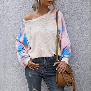 Tie Dye Panel Sweater