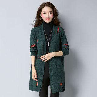 Print Panel Chunky Cardigan