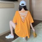 Cross Strap-back Loose T-shirt