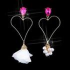 Heart Non-matching Statement Earring
