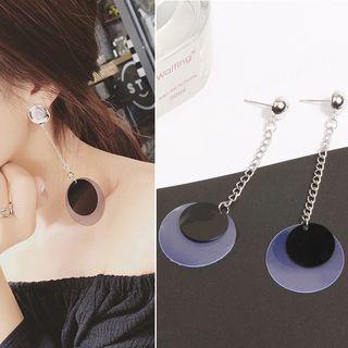 Two Tone Drop Earrings