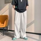 Drawstring Cuff Ribbed Sweatpants