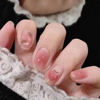 Peach Faux Nail Tips