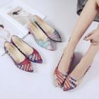 Pointed Woven Flats