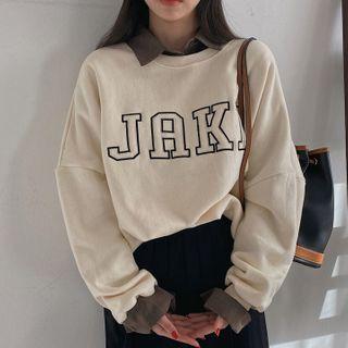 Jake Embroidered Oversized Pullover