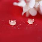 Tiger Cat Eye Stone Sterling Silver Earring / Ring / Necklace