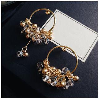 Bead Non-matching Statement Earring