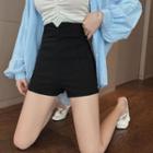High-waist Slim-fit Hot Pants