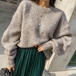 Crewneck Oversize Alpaca Blend Sweater