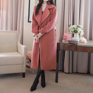 Single-button Balloon-sleeve Coat