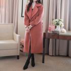 Single-button Balloon-sleeve Coat