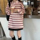 Long-sleeve Striped Polo Shirt / Shorts