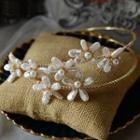 Faux Pearl Headpiece Champagne Gold - One Size