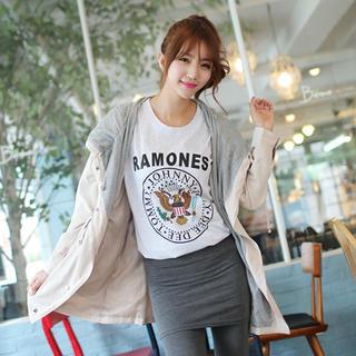 Hooded Drawstring-waist Parka